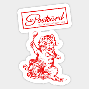 Postcard Records Sticker